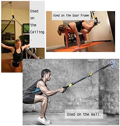 Wall Ceiling Mount Bracket for Gym & Home Suspension Straps Anchor for Olympic Rings Fitness Training Yoga Swing Battle Ropes Resistance Band & Boxing Equipment