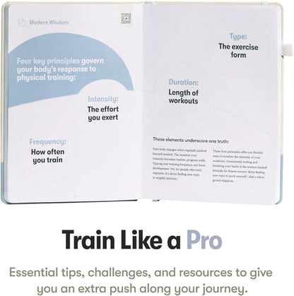 The Weightlifting Transformation Gym Buddy Journal by Habit Nest. 12-Week Trainer & Progress Tracker. Requires Full Gym Equipment. 65 Video Guided Workouts with Sets, Reps & Tracking Space.