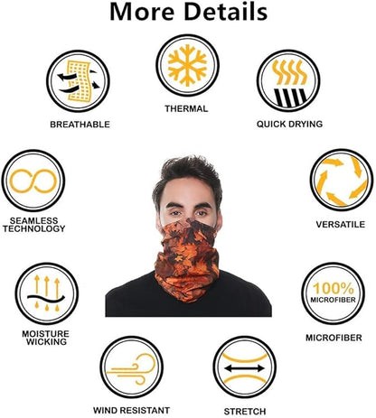 Headband Neck Gaiter Head Wrap Headwear Face Mask Magic Scarf Bandana for Men and Women
