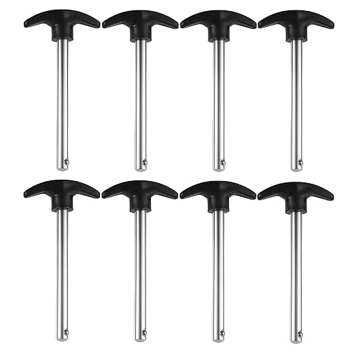 8 Pcs Weight Stack Pin,3/8 Inch Heavy Duty Gym Pins for Weight Stack,Weight Lifting Pins for Universal Home Commercial Gym Strength Training Equipment,Weight Lifting Accessories