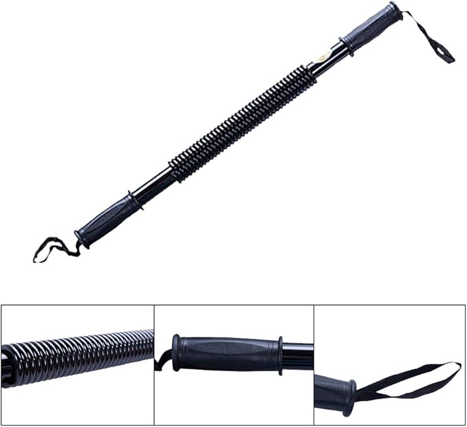 Boshen Power Twister Bar for Arm Upper Body Strength Training Workout Heavy Duty Arm Builder 44lbs/66lbs/88lbs/110Ibs for Choice