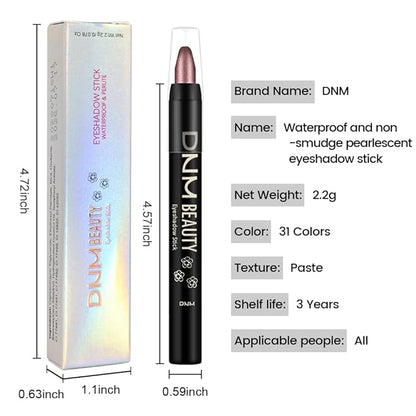 Magnetic Mauve Shimmer Cream Eye Shadow Stick Makeup for Women, Shimmer Eyeliner Pencil Eyeshadow Brightener Stick for Eyes, Waterproof Eyeshadow Applicator Blendable sombras para ojos 72#