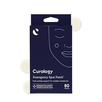 Curology Emergency Spot Pimple Patches for Face, Hydrocolloid Pimple Patches Fast-Acting, 80 Count