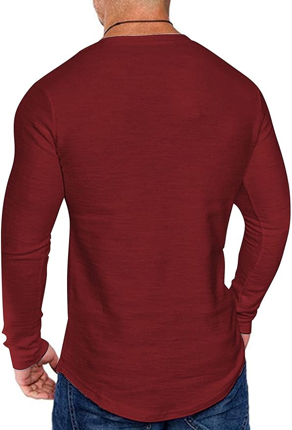 COOFANDY Men 2 Pack Muscle Fitted T Shirt Gym Workout Athletic Long Sleeves Tee