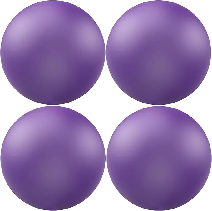 Soft Pilates Ball 9 Inch, Ideal Small Exercise Ball Between Knee Squeeze for Physical Therapy Yoga Core Medicine Abs Pt Bouncy, Mini Rubber Fitball Barre Workout Equipment for Women Men Kid Toddler