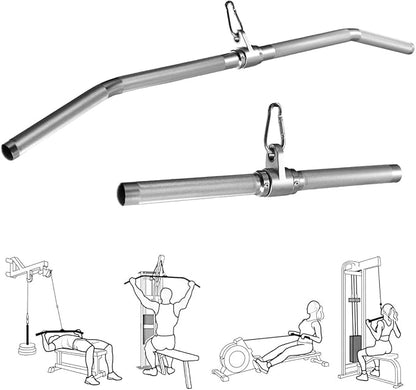 Cable Machine Attachment, lat pull down bar, Lightweigh Aluminum Tricep Straight Bar, V Bar, LAT Pulldown Attachments, gym attachments for cable machine, Accessories Load 1000lbs