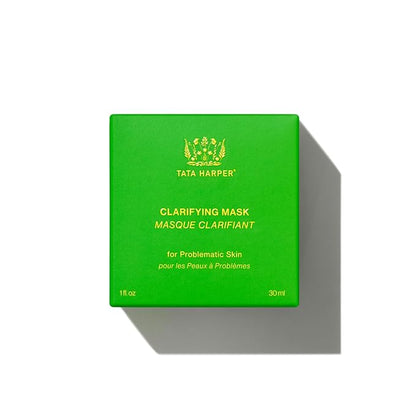 Tata Harper Clarifying Mask, BHA Face Mask for Blemishes, Exfoliating Face Mask with AHA's, Natural Skincare, 30ml
