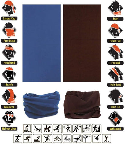 Headband Neck Gaiter Head Wrap Headwear Face Mask Magic Scarf Bandana for Men and Women
