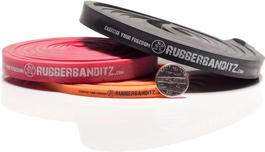 Rubberbanditz Combo Pull Up Assist Bands | Heavy Duty Resistance Exercise Bands for Powerlifting, Mobility, and Stretching | Resistance Bands for Working Out | Combo Pack of 3