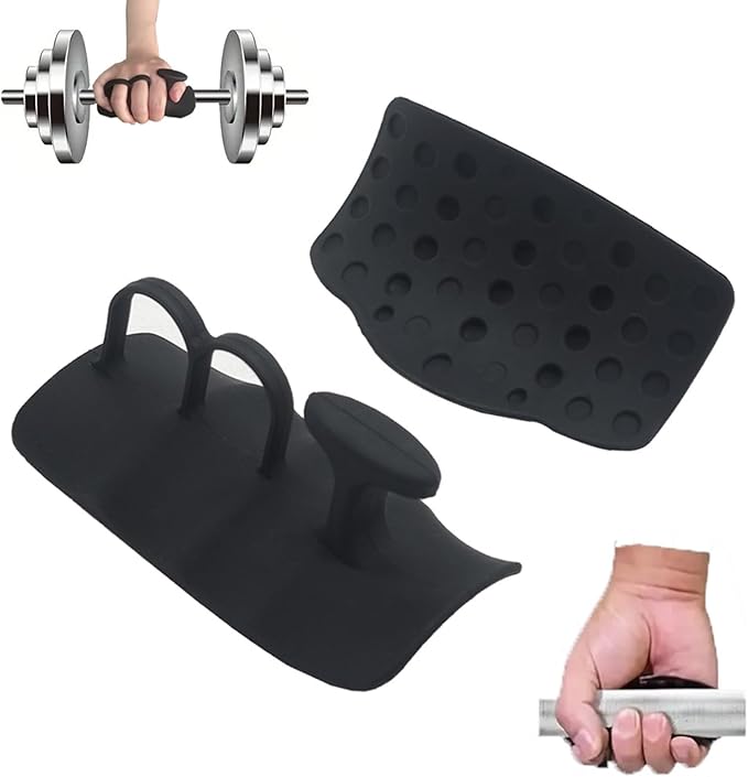 2025 Upgrade Rypt Grip for Weight Lifting Fingerless Workout Gloves for Men Women, Gryp Weight Grip with Anti-Slip and Sweat-Proof for Gym Grips Training and Exercise - (2 PCS, Black)