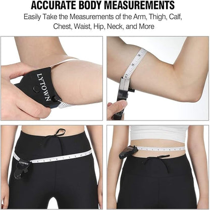 Automatic Telescopic Tape Measure(60in/150cm), Measuring Tape for Body,Self-Tightening Body Measuring Tape,Retractable Tape Measure for Fitness, Weight Loss, Tailor, Sewing, Handcrafts (4 PCS)