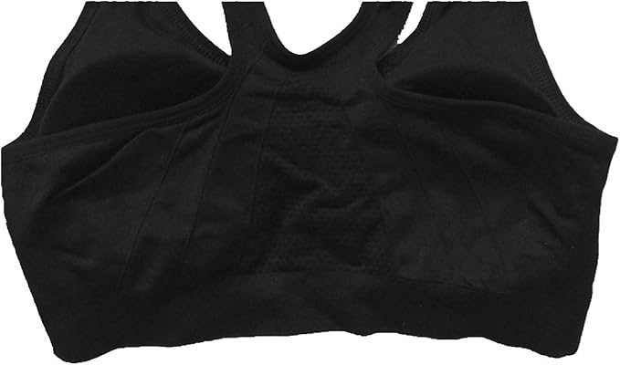 Women's Zipper Front Closure Sports Bra Racerback Yoga Bras