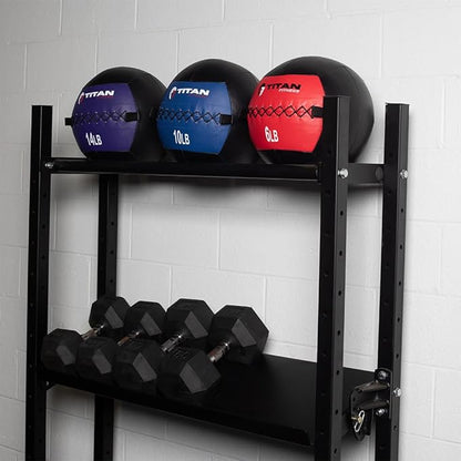 Titan Fitness Soft Leather Medicine Wall Ball Durable, Endurance, Cardio, Core Strength