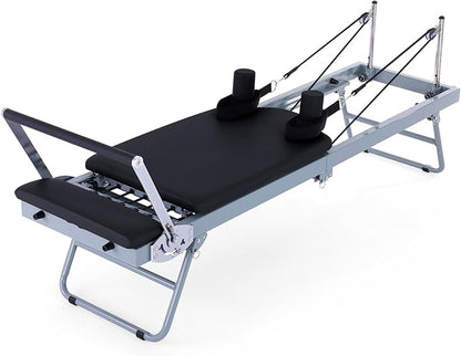 ARKANTOS Pilates Reformer Machine Foldable, Reformer Pilates Equipment for Gym Workout and Home Use, Suitable for Intermediate and Beginners Users