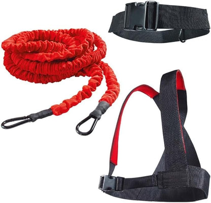 YNXing Dynamic Resistance Trainer for Resistance Training to Improve Strength, Power, and Agility 5m/2m Elastic Cord Set