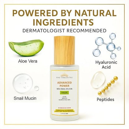Advanced Power Serum for Sensitive Skin Tightening; Dark Spots, Wrinkles, Hyperpigmentation; Fragrance-Free; Natural Ingredients