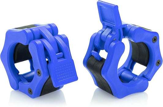 Olympic Barbell Collar 2 inch Quick Release Pair of Locking 2" Pro Weight Bar Plate Locks Clamp Clips for Workout Weightlifting Fitness Training