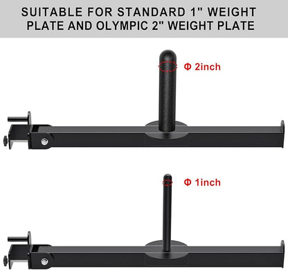 Belt Squat Attachment for 2" x 2" or 3" x 3" Power Rack with 5/8" or 1" Holes, Landmine Belt Squat Machine, Compatible with 1" & 2" Weight Plates, Home Gym Squat Rack Accessories