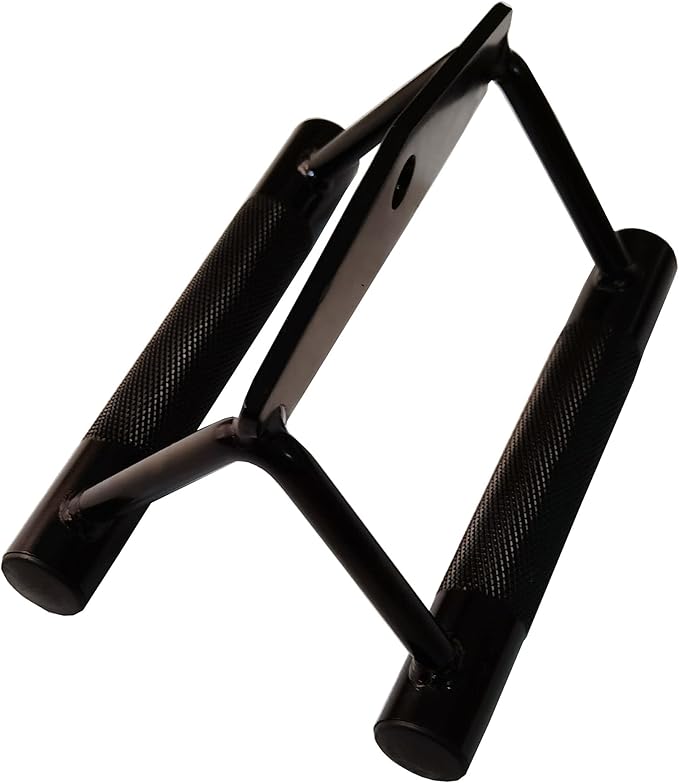 LAT Pull Down Bar, Strength Training Deluxe Single Double D Handle Tricep Rope, V-Shaped Rotating Straight Press Down Bar for Weight Workout, Cable Machine Accessories