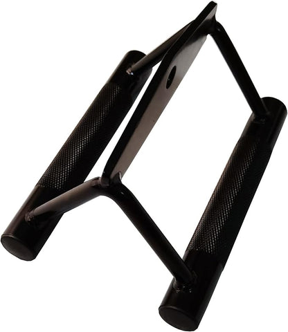 LAT Pull Down Bar, Strength Training Deluxe Single Double D Handle Tricep Rope, V-Shaped Rotating Straight Press Down Bar for Weight Workout, Cable Machine Accessories