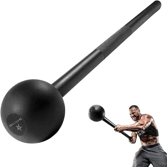 Yes4All Steel Mace Bell for Strength Training - Support Full Body, Muscles, Shoulder, Grips & Forearms Workouts to Rehabilitation, Stretching 5, 7, 10, 15, 20, 25, 30lb For Woman & Man
