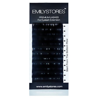 0.05mm Thickness D Curl 11mm Length Lashes Silk Mink Eyelashes For Eyelash Extensions Single Size One Tray