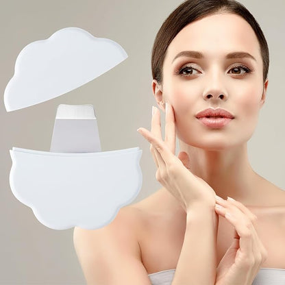 Black Head Remover for Nose, White Mild Skin Spatula Face Scrubber for Deep Skin Cleansing, Silicone Pore Cleaner, Daily Skin Cleansing Tool for Men and Women (1PCS)