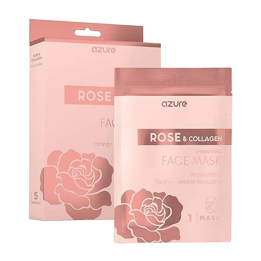 Azure Cosmetics Skin Treatment Mask - Deeply Hydrates, Tightens and Smooths Dry Skin, Softens Wrinkles and Fine Lines, Radiant and Glowing Skin