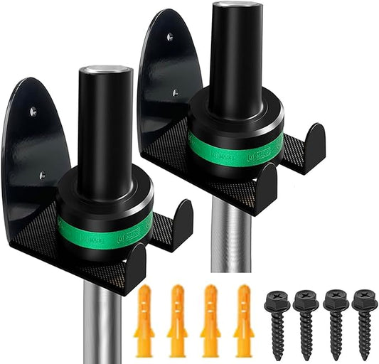 Barbell Holder Wall Mount,Garage Gym Bar Wall Rack,Vertical Olympic Hanger wall Mount Rack,Space Saving Commercial or Home Gym Accessory Holds Under 33mm Bar Size Barbell Hanger