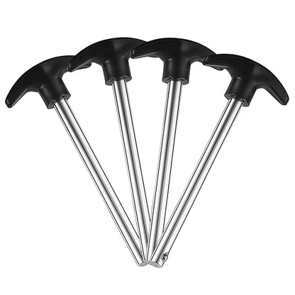 4 Pcs Weight Stack Pin,3/8 Inch Heavy Duty Gym Pins for Weight Stack,Weight Lifting Pins for Universal Home Commercial Gym Strength Training Equipment,Weight Lifting Accessories