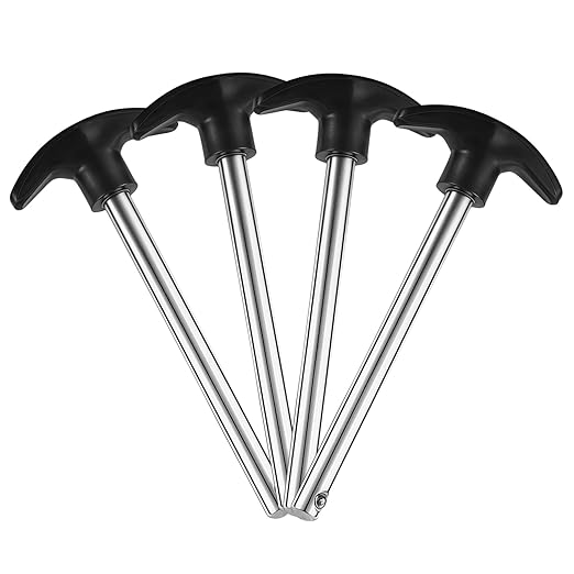 4 Pcs Weight Stack Pin,3/8 Inch Heavy Duty Gym Pins for Weight Stack,Weight Lifting Pins for Universal Home Commercial Gym Strength Training Equipment,Weight Lifting Accessories