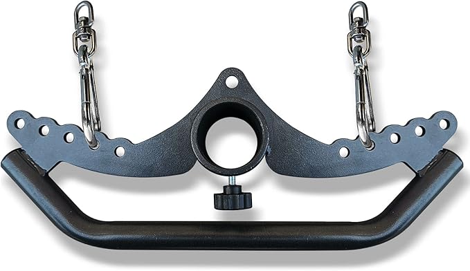 KORIKAHM Adjustable Lat Pull down Bar, Cable Machine Attachments for Gym, Home Gym Fitness T-bar Row Pulldown Attachments, Lat Pull Down Machine Wide Grip Neutral Grip Handle