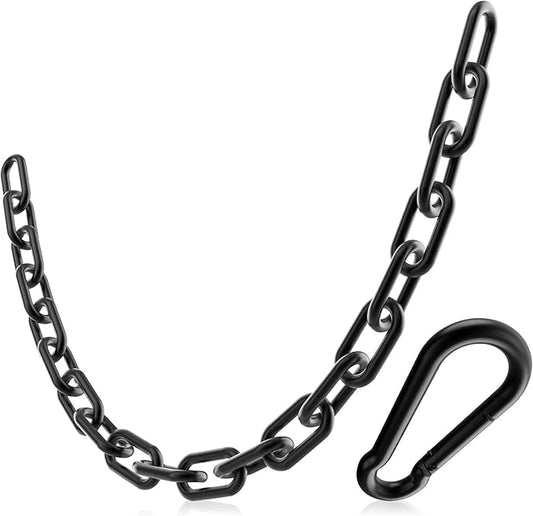 23.6" Gym Fitness Cable Extension Chain, 304 Stainless Steel Cable Machine Extension Accessory, Workout Chain for Home Gym Replacement, Weight Lifting, Triceps Exercise