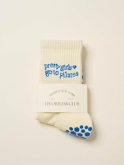 Crew Half Calf Grip Socks, Cutest Fruits Pilates Socks, Ruffle socks, Non-Slip, Barre Yoga Fitness