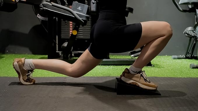 2 PCS Squat Wedge - Durable Slant Board for Calf Stretching, Can Support up to 1,500 lbs, Carry Bag, Non-slip pad Included