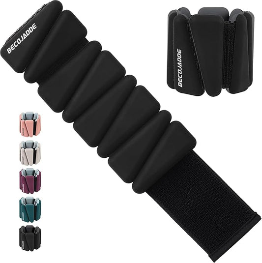 Ankle Weights Set of 2 (1 lb/2 lb/3 lb Each) Adjustable Wrist Weights for Women Men Wearable Arm Leg Weight for Pilates, Running, Walking, Workout, Yoga