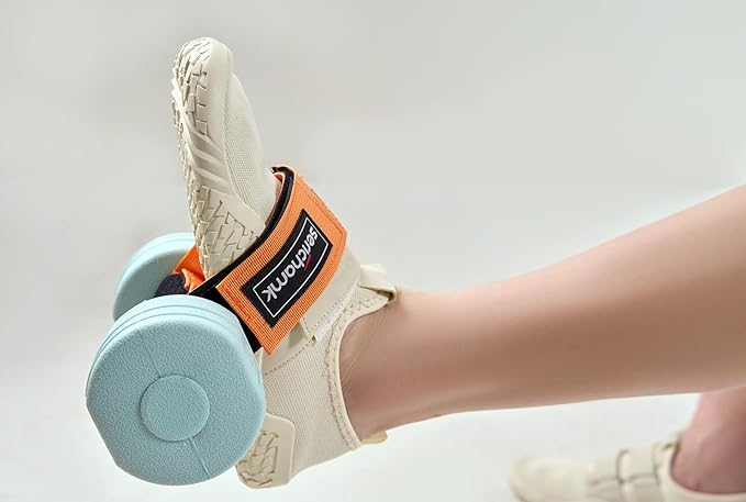 Feet Dumbbell Attachment, Tibialis Trainer Ankle Straps for Feet Weight Lifting Shin Splint, Hamstring Curls, Leg Curl Attachment at Home Gym Equipment