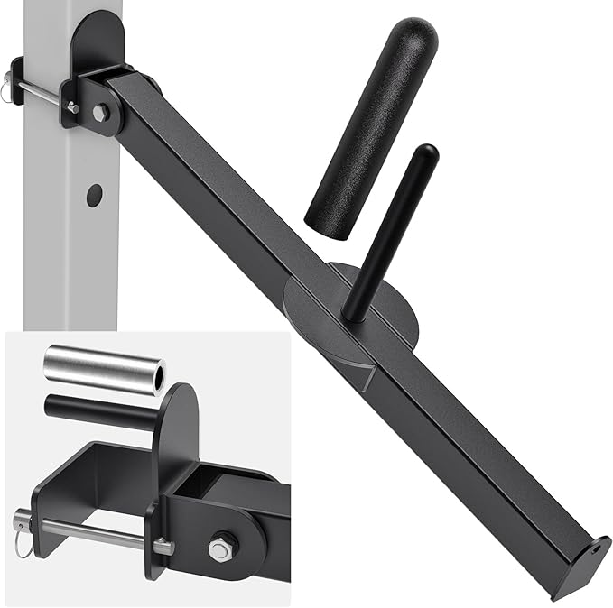 Belt Squat Attachment for 2" x 2" or 3" x 3" Power Rack with 5/8" or 1" Holes, Landmine Belt Squat Machine, Compatible with 1" & 2" Weight Plates, Home Gym Squat Rack Accessories