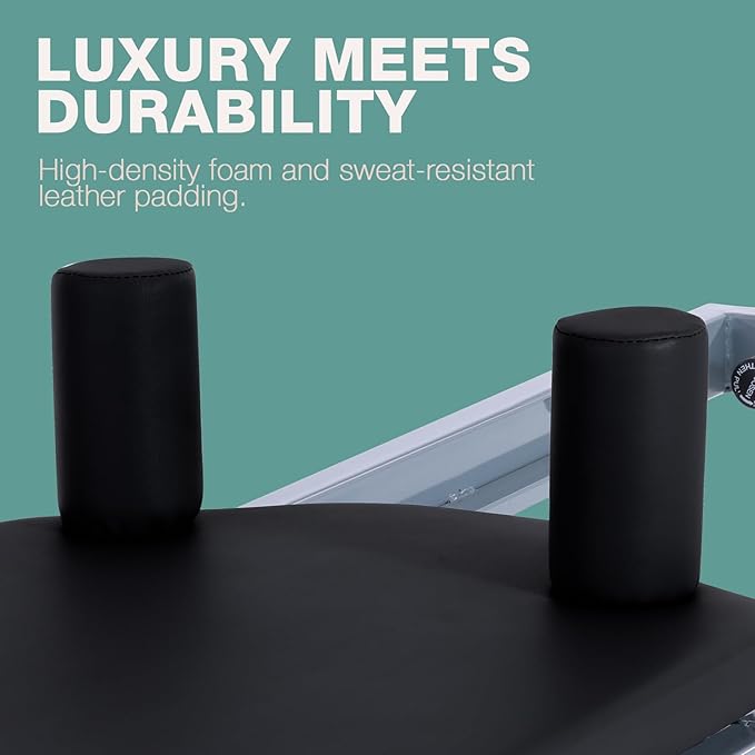 ARKANTOS Pilates Reformer Machine Foldable, Reformer Pilates Equipment for Gym Workout and Home Use, Suitable for Intermediate and Beginners Users