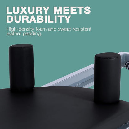 ARKANTOS Pilates Reformer Machine Foldable, Reformer Pilates Equipment for Gym Workout and Home Use, Suitable for Intermediate and Beginners Users