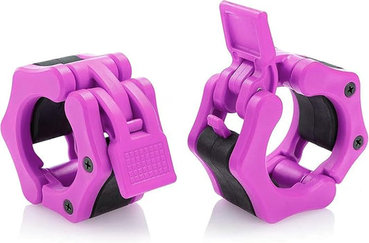 Olympic Barbell Collar 2 inch Quick Release Pair of Locking 2" Pro Weight Bar Plate Locks Clamp Clips for Workout Weightlifting Fitness Training