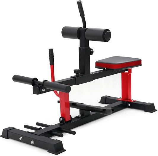 GMWD Adjustable Seated Calf Raise Machine with Band Pegs for Leg Training and Exercise - Home Gym Equipment