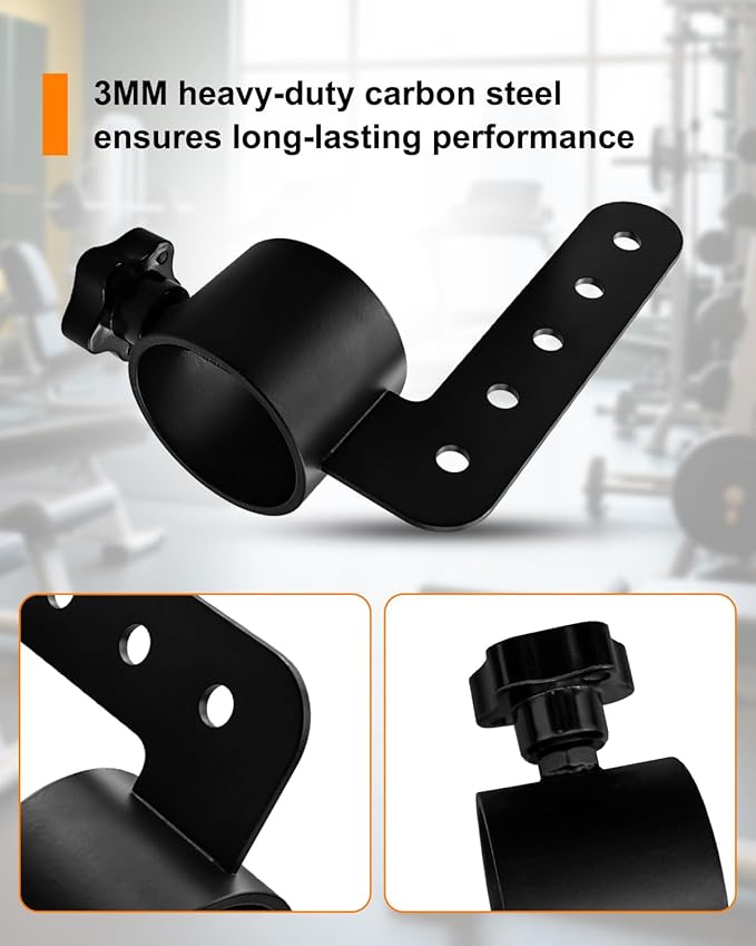 Belt Squat Bar Machine Attachment Compatible with 2 Inch Olympic Barbell Bar, Landmine D-Handle Cable T Bar for Squat Rack Home, with Exercise Handle
