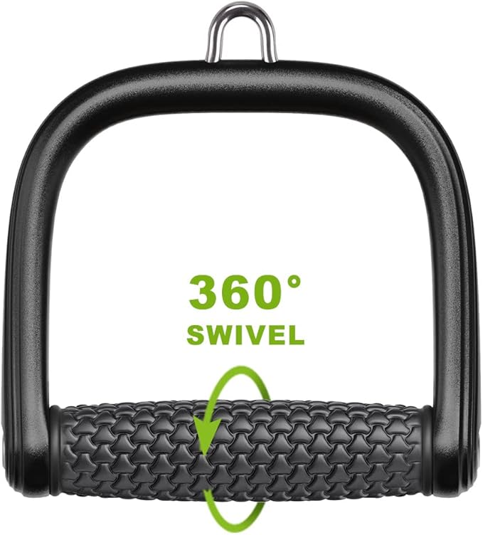 BeneLabel D Handle Cable Attachment, Cable Attachments for Gym, Non-Slip and Comfortable Grip, Solid Aluminum Alloy Handle, Suitable for Home and Gym
