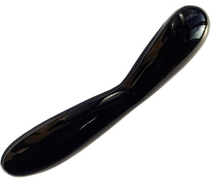 Chakra Crystal Gemstone Wand 8 inch (21 cm) Long, with Curved Shaft, Excellent for Healing, Massage, Meditation, Reiki or Manifestation