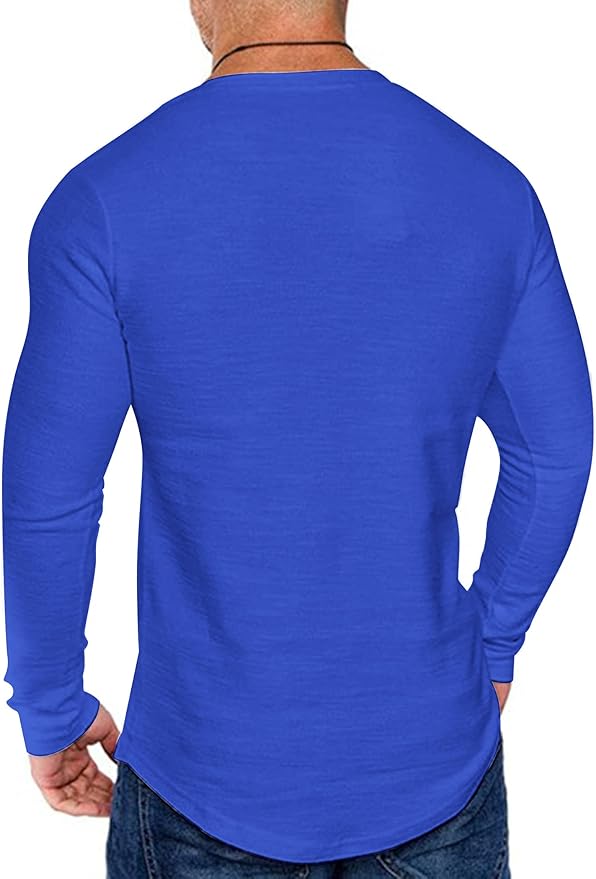 COOFANDY Men 2 Pack Muscle Fitted T Shirt Gym Workout Athletic Long Sleeves Tee
