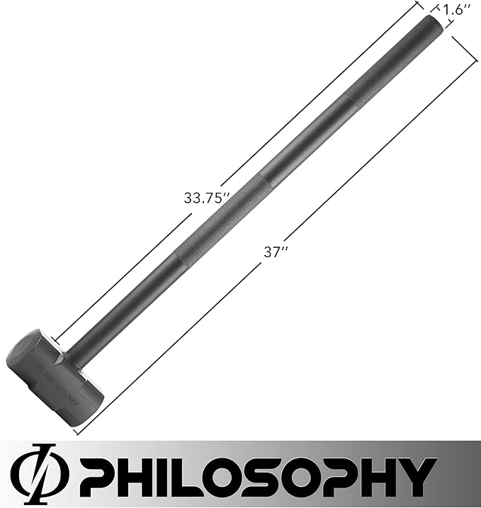 Philosophy Gym Fitness Hammer, 20 LB - Steel Hammer for Strength Training