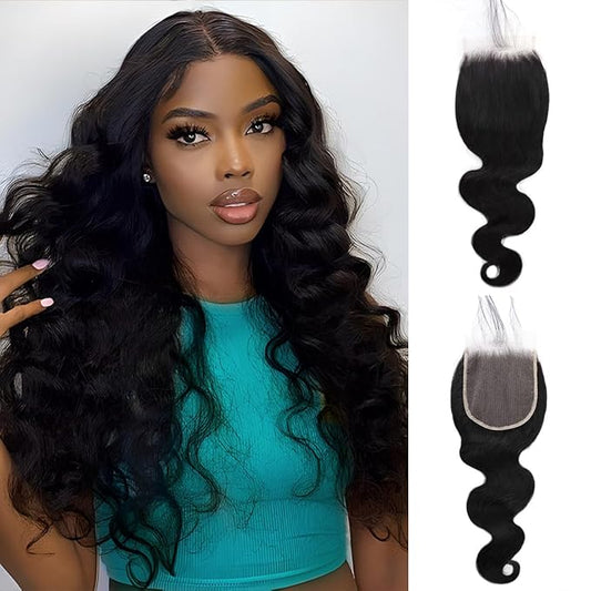 5x5 Hd Lace Closure Human Hair 14 Inch Body Wave 5x5 Closure 12A Grade Hd Transparent Lace Frontal Closure Pre Plucked Natural Black