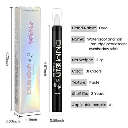 White Matte Cream Eye Shadow Stick Makeup for Women, White Matte Eyeliner Pencil Eyeshadow Brightener Stick for Eyes, Waterproof Eyeshadow Applicator Blendable sombras para ojos 62#