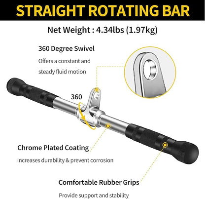 Cable Machine Attachment, LAT Pulldown Attachments, Home Gym Accessories, Triceps Pull Down Attachment